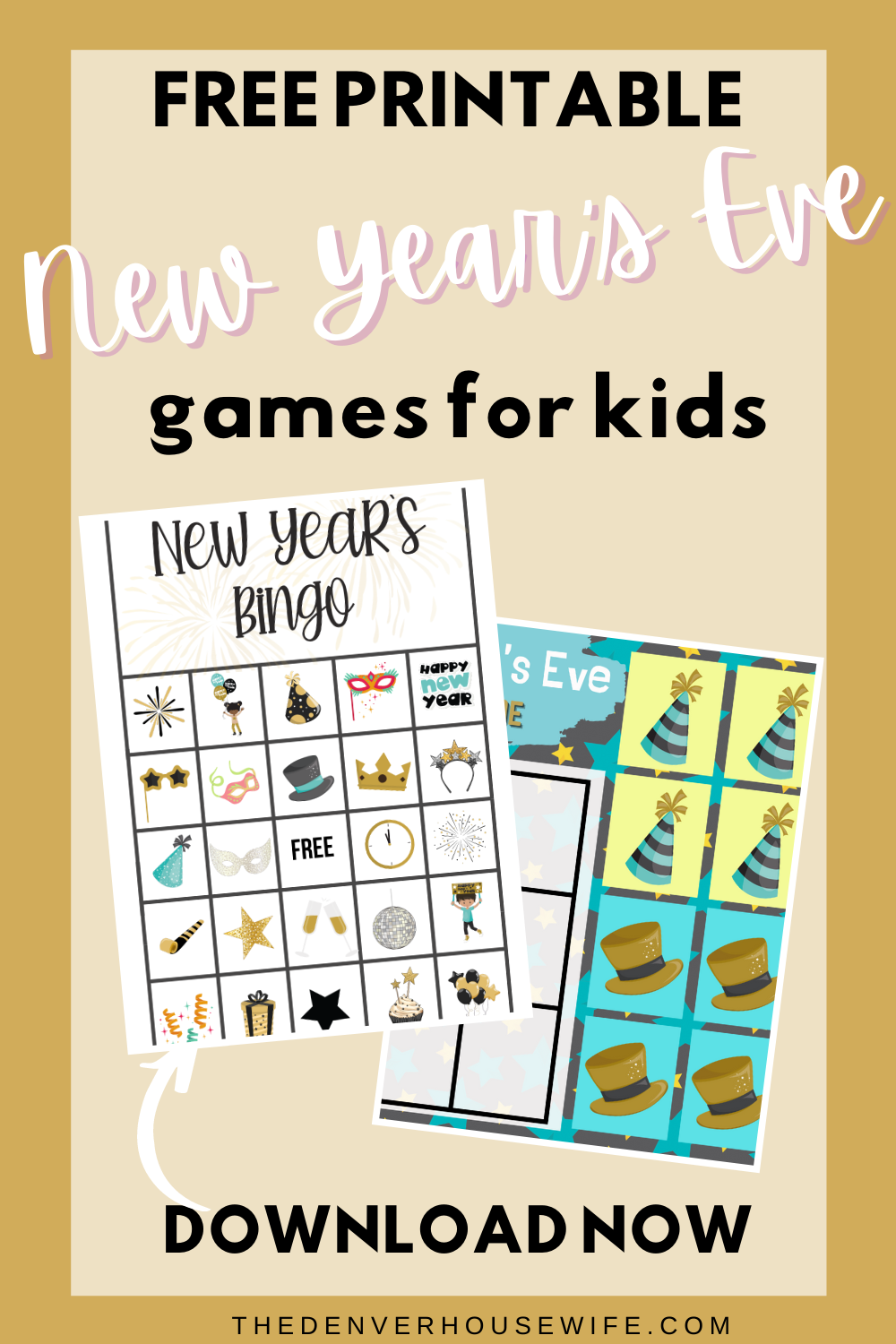 new year's eve bingo & tic tac toe printables » the denver housewife